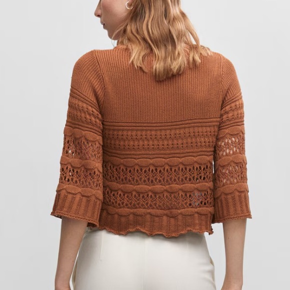 MANGO Opened Work Sweater - Picture 3 of 7